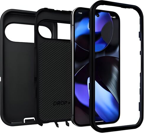 OtterBox Google Pixel 9 & Pixel 9 Pro (Only) - Defender Series Case - Baby Blue Jeans (Blue) - Case Only/No Clip - Rugged & Durable - Non-Retail Packaging in Saudi Arabia