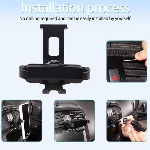 Lcojicep Car Phone Holder Compatible with Corvette C6 2005-2013 Car Phone Mount Accessories, for All Mobile Phones (Style B) in Saudi Arabia