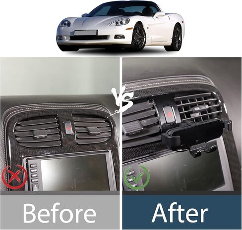 Lcojicep Car Phone Holder Compatible with Corvette C6 2005-2013 Car Phone Mount Accessories, for All Mobile Phones (Style B) in Saudi Arabia
