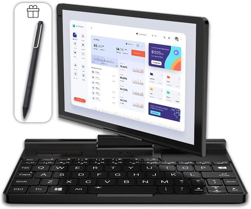 Pocket 4: Mini Laptop with AMD Ryzen 7 8840U CPU, Radeon 780M GPU, 16GB LPDDR5X RAM, 1TB PCIe Gen4 SSD, 8.8 Inch 2.5K 144Hz Display, Wi-Fi 6E, Bluetooth 5.3, Modular AI Handheld PC in Kuwait