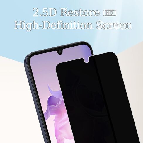 Kesuwe [3 Pack Privacy Screen Protector for Samsung Galaxy S23, Fingerprint Unlock, Anti Spy, Anti Scratch, 9H Hardness, HD Clear, Ultra Resistant, Bubble Free, Case Friendly, Easy Installation in Saudi Arabia