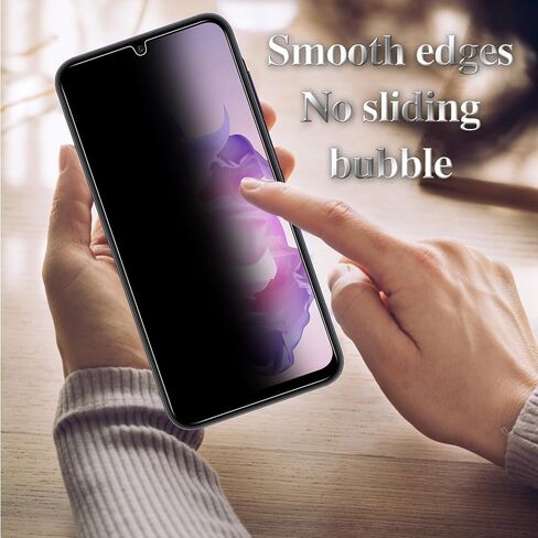 Kesuwe [3 Pack Privacy Screen Protector for Samsung Galaxy S23, Fingerprint Unlock, Anti Spy, Anti Scratch, 9H Hardness, HD Clear, Ultra Resistant, Bubble Free, Case Friendly, Easy Installation in Saudi Arabia