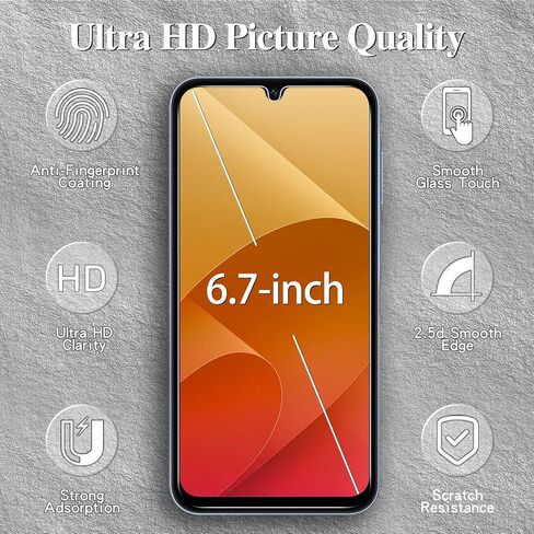 Kesuwe [3 Pack Privacy Screen Protector for Samsung Galaxy S23, Fingerprint Unlock, Anti Spy, Anti Scratch, 9H Hardness, HD Clear, Ultra Resistant, Bubble Free, Case Friendly, Easy Installation in Saudi Arabia