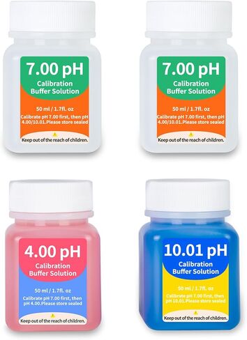 1413 μS/cm Calibration Solution 50mL Conductivity Standard Calibration Solution Kit 4-Pack for EC TDS Meter Hydroponics Conductivity Tester in Kuwait