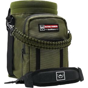 حاملة زجاجة ماء من Nature Pioneor مع حزام قابل للتعديل - حقيبة حامل زجاجة ماء معزولة مع مقبض باراكورد و 2 جيوب تخزين لمدة 18/22/22/26/32/36/46 أو 46 أوقية ، المشي لمسافات طويلة ، التخييم ، التخييم in Kuwait