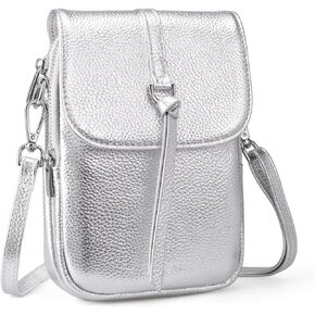 حقائب صغيرة من الجلد الأصلي ، حقائب صغيرة للنساء ، محفظة كروس جيب الهاتف الخليوي مع فتحات بطاقة حظر RFID in Kuwait