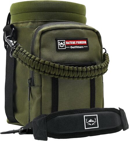 NATURE PIONEOR Water Bottle Carrier with Adjustable Strap - Insulated Sleeve Pouch Water Bottle Holder Bag with Paracord Handle & 2 Storage Pockets for 18/24/25/26/32/36/40/46oz, Hiking, Camping, Gym in Kuwait