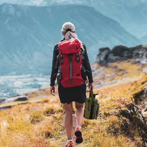 NATURE PIONEOR Water Bottle Carrier with Adjustable Strap - Insulated Sleeve Pouch Water Bottle Holder Bag with Paracord Handle & 2 Storage Pockets for 18/24/25/26/32/36/40/46oz, Hiking, Camping, Gym in Kuwait