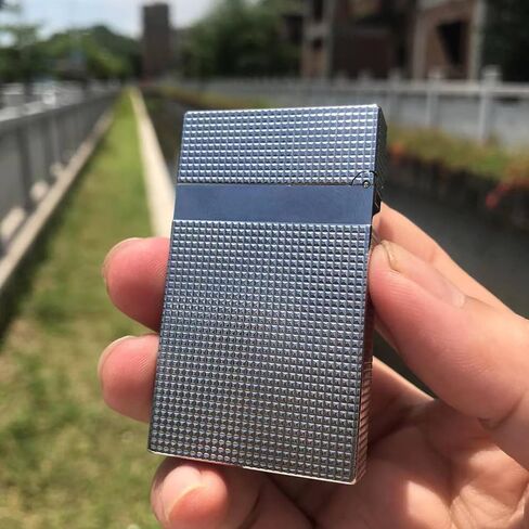Classic Diamond Head Lighter, Vintage Trench Brass Lighter, Ding Sound, Adjustable Soft Flame, Gift for Men Father Husband Boyfriend in Kuwait