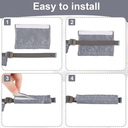 Satin CPAP Strap Covers, CPAP Mask Cover to Fit Airfit P10 Headgear Strap, Universal and Comfort CPAP Headgear Strap Covers, CPAP Hair Protector for Women for Reducing Red Marks (Pink) in Kuwait
