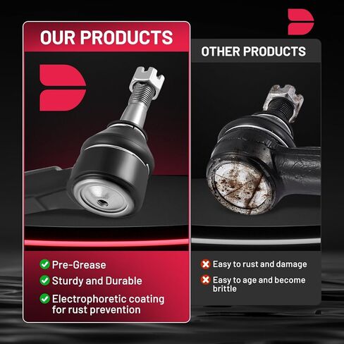 BDFHYK 4pcs Front Inner & Outer Tie Rod Ends Kit Compatible with Honda Odyssey 2005-2010 Replacement for ES800224 ES800226 in Kuwait