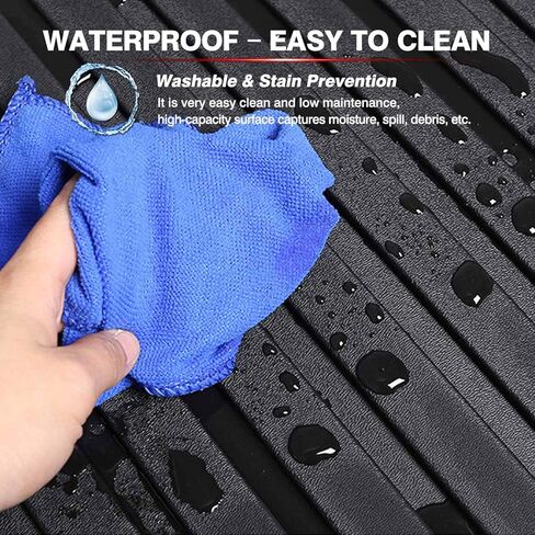 KUST Trunk Cargo Mat for 2025 BMW X3, Rubber Rear Cargo Liner with Backrest Mat for X3 Accessories All Weather Protection Back Seat Protector Cover High Edge in Kuwait