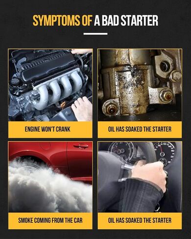 KAC Mini Starter Compatible with SBC BBC GM Chevy 305 350 454 2.0kW 2.68HP High Torque Starters Replace 18493, PP106, PE106, 91-25-1201 in Saudi Arabia