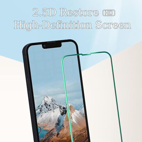 Kesuwe [3 Pack] Screen Protector For iPhone 12 Mini Tempered Glass, 9H Hardness, HD Clear, Anti Scratch, Anti Fingerprint, Bubble Free, Case Friendly, Easy Installation in Saudi Arabia