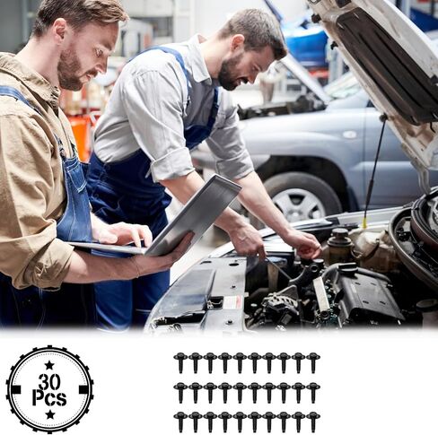 【ترقية】 50 pcs m6-1.0 × 25mm hex hex sems bodts w/dog point for gm ford chrysler-black m6x1.0 body bodts for car deals ، kit stitener kit for plangers ، fenders ، splash Shield in Kuwait