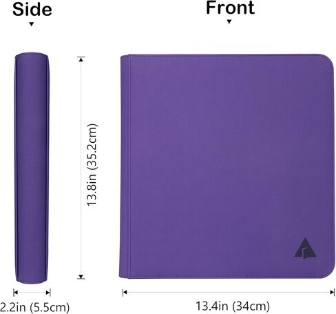 Rayvol Premium 12-Pocket Card Binder - Fits 1104 Trading Cards, Side Loading Ringless Card Collection Album for TCG and Sports Cards in Saudi Arabia