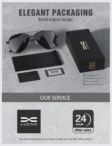 نظارة شمسية لوينكس الطيار للرجال المستقطبون القيادة العصرية in Kuwait