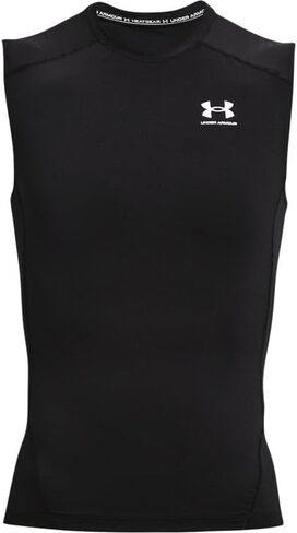 Under Armour Big & Tall HeatGear Armour Comp Sleeveless Black/White 2XT in Saudi Arabia