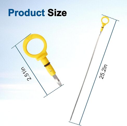 Engine Oil Level Dipstick Fit for Ford Lincoln Edge Taurus Flex MKS MKT MKZ Replacement Stainless Steel Level Dipstick Replace # 917-369 BA5Z6750A in Kuwait