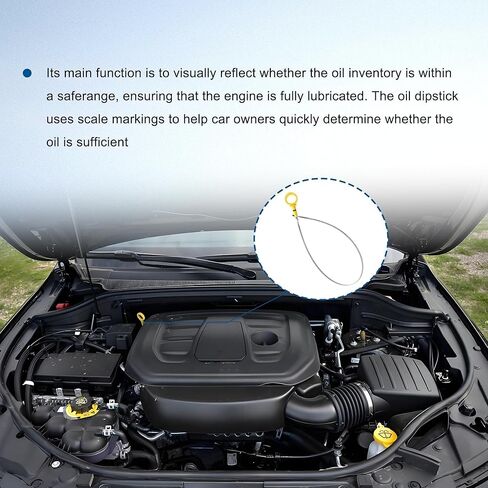 Engine Oil Level Dipstick Fit for Ford Lincoln Edge Taurus Flex MKS MKT MKZ Replacement Stainless Steel Level Dipstick Replace # 917-369 BA5Z6750A in Kuwait