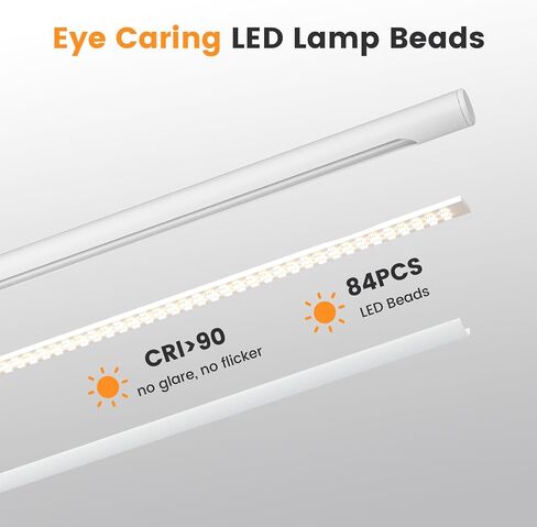 Metal Desk Lamp with USB Port - Foldable Modern Table Lamp with Timer, 4 Color & 6 Brightness Adjustable Desktop Reading Light, Dimmable Eye-Caring Task Lamp for Office Bedroom Study, Silver in Kuwait