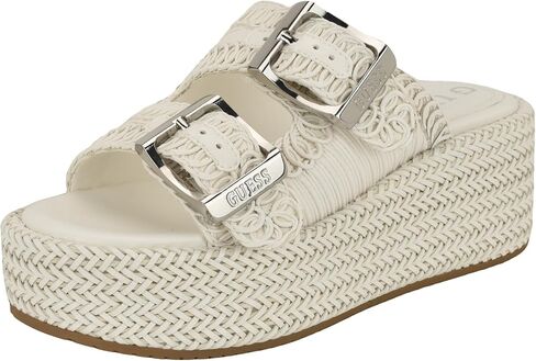 Guess Women's Binks Sandal, Gold 710, 6.5 in Saudi Arabia