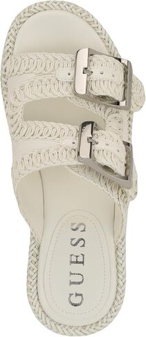 Guess Women's Binks Sandal, Gold 710, 6.5 in Saudi Arabia