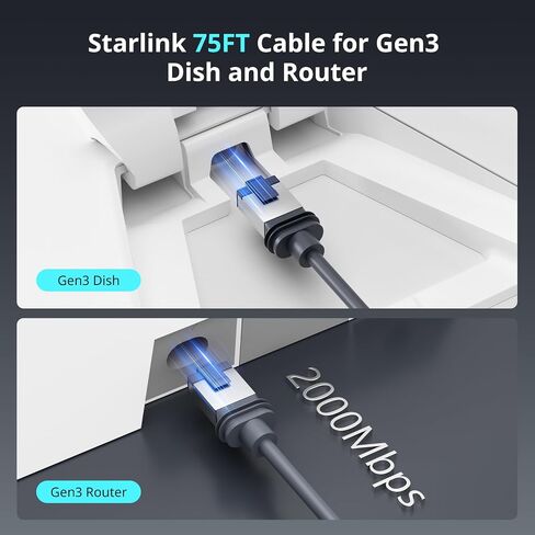 33FT/10M Starlink Gen 3 Cable in Saudi Arabia