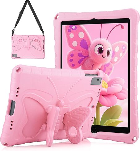 لـ iPad mini 6 Case for Kids Girls 8.3 Inch 2021 مع حامل قلم رصاص شاشة 360 ° دوار الحبل الشحلي الغطاء اللوحي الواقي لـ iPad mini الجيل السادس in Kuwait