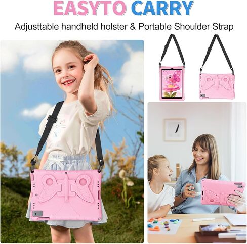 لـ iPad mini 6 Case for Kids Girls 8.3 Inch 2021 مع حامل قلم رصاص شاشة 360 ° دوار الحبل الشحلي الغطاء اللوحي الواقي لـ iPad mini الجيل السادس in Kuwait