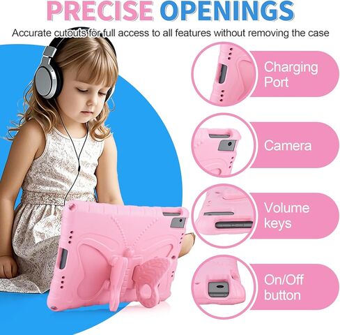 لـ iPad mini 6 Case for Kids Girls 8.3 Inch 2021 مع حامل قلم رصاص شاشة 360 ° دوار الحبل الشحلي الغطاء اللوحي الواقي لـ iPad mini الجيل السادس in Kuwait