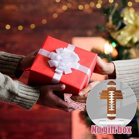 Seeloowy الاكريليك كرة القدم الصليب الهدايا اكسسوارات كرة القدم للرجال ملهمة كرة القدم الصليب الهدايا مع آية الكتاب المقدس كرة القدم هدايا الكتاب الديني لمحبي لاعبي كرة القدم in Kuwait