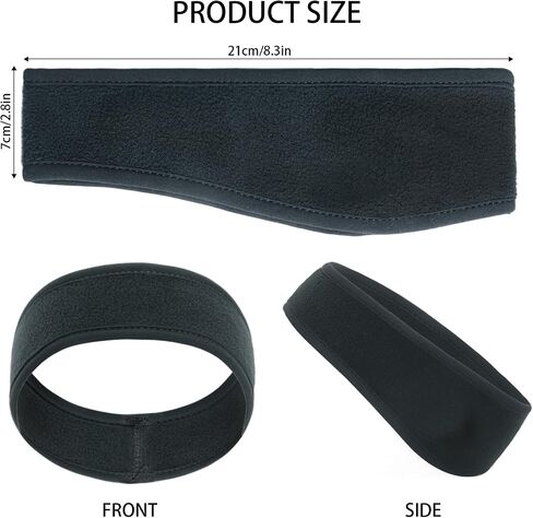 4 Pcs Kids Ear Warmer Fleece Headband Winter Ear Warmer Headband Fleece Running Ear Muffs for Child Outside Running Sporting (Black,blue,red,grey) in Kuwait