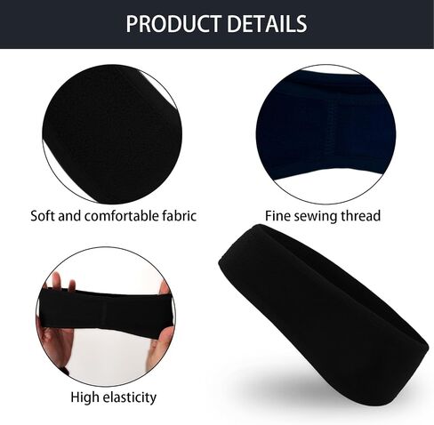4 Pcs Kids Ear Warmer Fleece Headband Winter Ear Warmer Headband Fleece Running Ear Muffs for Child Outside Running Sporting (Black,blue,red,grey) in Kuwait