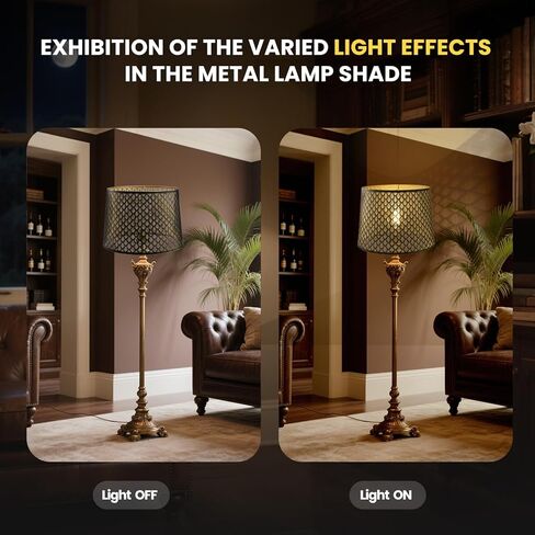 Large Lampshades Set of 2 Drum Lamp Shades 15" Top X 15" Bottom X 12" High, Large Lamp Shade Spider Fitter Brown Lampshades Come with 10" Height Gold Lamp Shade Holder Set of 2 Easy Assembly Required in Kuwait