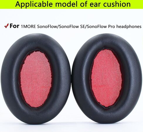 Replacement Ear Pads Compatible with 1MORE SonoFlow/SonoFlow SE/SonoFlow Pro Headphones. Soft Protein Leather and Memory Foam Filling Make Replacement Ear Pads for Repair Accessories (Blue) in Saudi Arabia