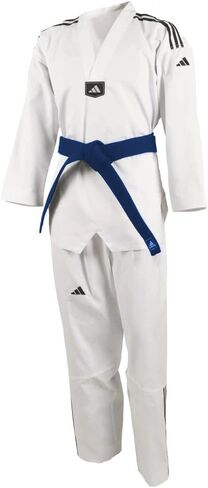 adidas adi-Start Taekwondo Uniform - Black V-Neck - 170 (3) in Saudi Arabia