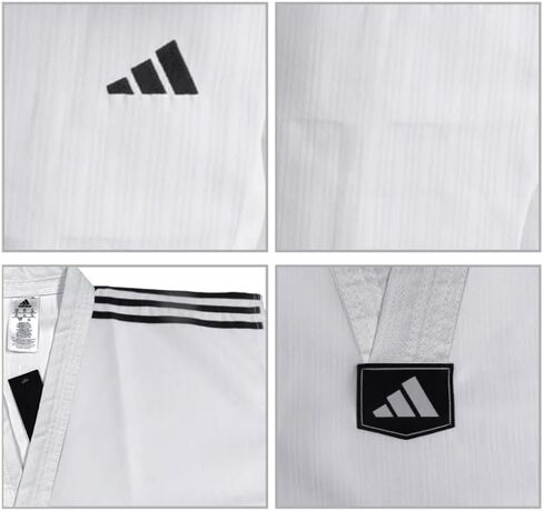 adidas adi-Start Taekwondo Uniform - Black V-Neck - 170 (3) in Saudi Arabia