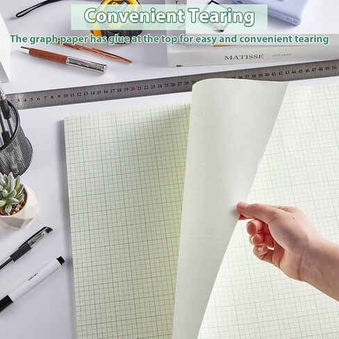 gisgfim 50 Sheets Large Graph Paper 24 x 36 In Graph Paper Pad 1/4 In Ruled Large Grid Paper Sheet Blueprint Paper Engineering Paper Poster Paper for Architect Designer Mathematician Draftsman in Kuwait