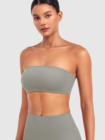 voyjoy نساء bandeau bra bra wireless pated sports bra tube top seacless stready stretcy bralette in Kuwait