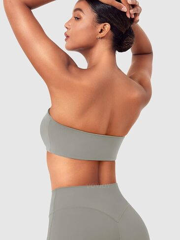 voyjoy نساء bandeau bra bra wireless pated sports bra tube top seacless stready stretcy bralette in Kuwait