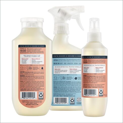 MRS. MEYER'S CLEAN DAY Pet Cleaning Kit, includes Pet Stain & Odor Fighter 28oz and Odor Neutralizer 28oz, Coconut Leaf in Kuwait