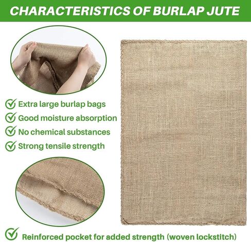 MAQIHAN Burlap Sacks Bulk Burlap Bag Large Natural Burlap Bags For Adults Potato Burlap Storage Landscape Burlap Bags Suitable Picnic or Field Games Set Of 2 Good For Family Reunion(18 x 28.7 in) in Saudi Arabia
