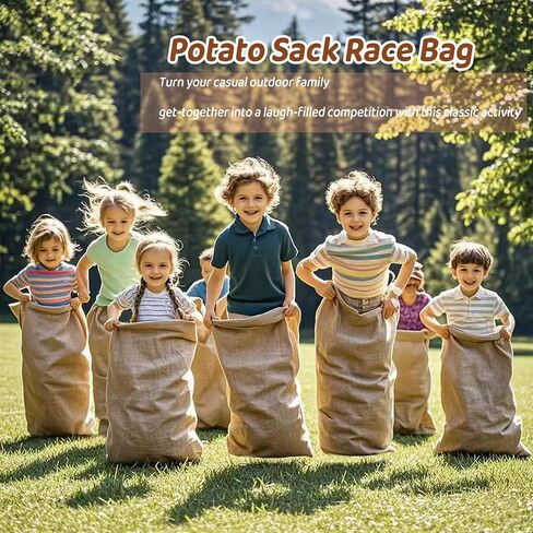 MAQIHAN Burlap Sacks Bulk Burlap Bag Large Natural Burlap Bags For Adults Potato Burlap Storage Landscape Burlap Bags Suitable Picnic or Field Games Set Of 2 Good For Family Reunion(18 x 28.7 in) in Saudi Arabia