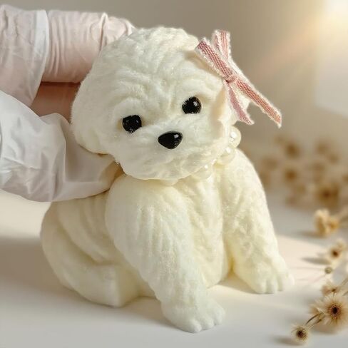 لعبة Taba Squishy Dog Toy ، Taba Squishy Teddy Dog Toy ، Poodle Cute Squishy ، لعبة جرو واقعية ، سليكون Mochi Fidge ، هدية تخفيف الإجهاد للبالغين والأطفال (براون-S) in Kuwait