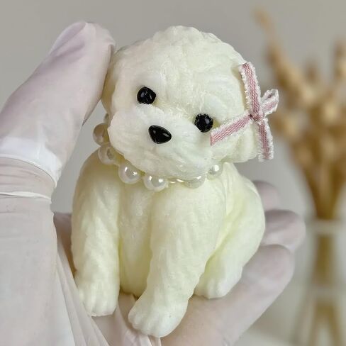 لعبة Taba Squishy Dog Toy ، Taba Squishy Teddy Dog Toy ، Poodle Cute Squishy ، لعبة جرو واقعية ، سليكون Mochi Fidge ، هدية تخفيف الإجهاد للبالغين والأطفال (براون-S) in Kuwait