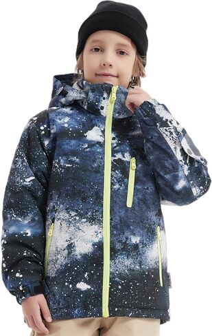 جاكيت BGX Bluemagic للفتيات مقاوم للماء للتزلج على الجليد معاطف شتوية مقاومة للرياح للتزلج على الجليد في الهواء الطلق مع غطاء للرأس in Kuwait