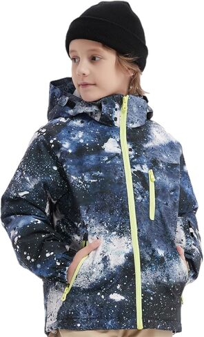 جاكيت BGX Bluemagic للفتيات مقاوم للماء للتزلج على الجليد معاطف شتوية مقاومة للرياح للتزلج على الجليد في الهواء الطلق مع غطاء للرأس in Kuwait