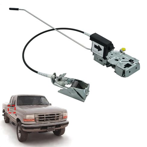 جانب السائق الأمامي لتجميع المزلاج الباب ، متوافق مع 1992-1997 Ford F150 F250 F350 Bronco ، يحل محل F4TZ15219A65A in Kuwait