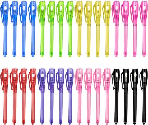 8 PCS Invisible Ink Pen Spy Pens for Kids, Magic Markers for 6-13 Year Old Boys Girls Fun Outdoor Toys, Birthday Christmas Gift for Girls Boys Party Favors Toys in Kuwait